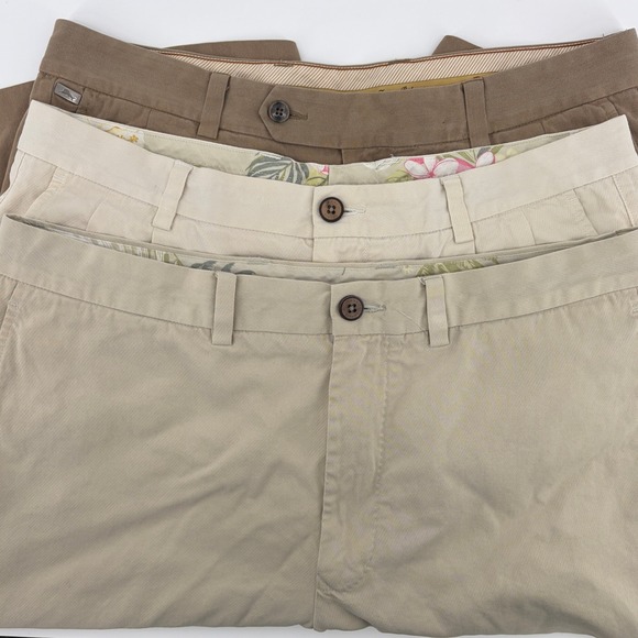 Tommy Bahama Other - Tommy Bahama Mens Chino Shorts LOT of 3 Size 36 Silk Blend - Flaws-‎ see listing
